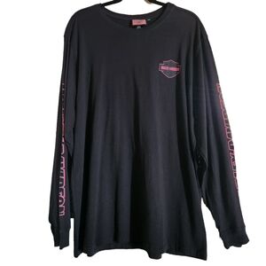 Harley Davidson Long Sleeve Breast Cancer Awareness Shirt (XL)
